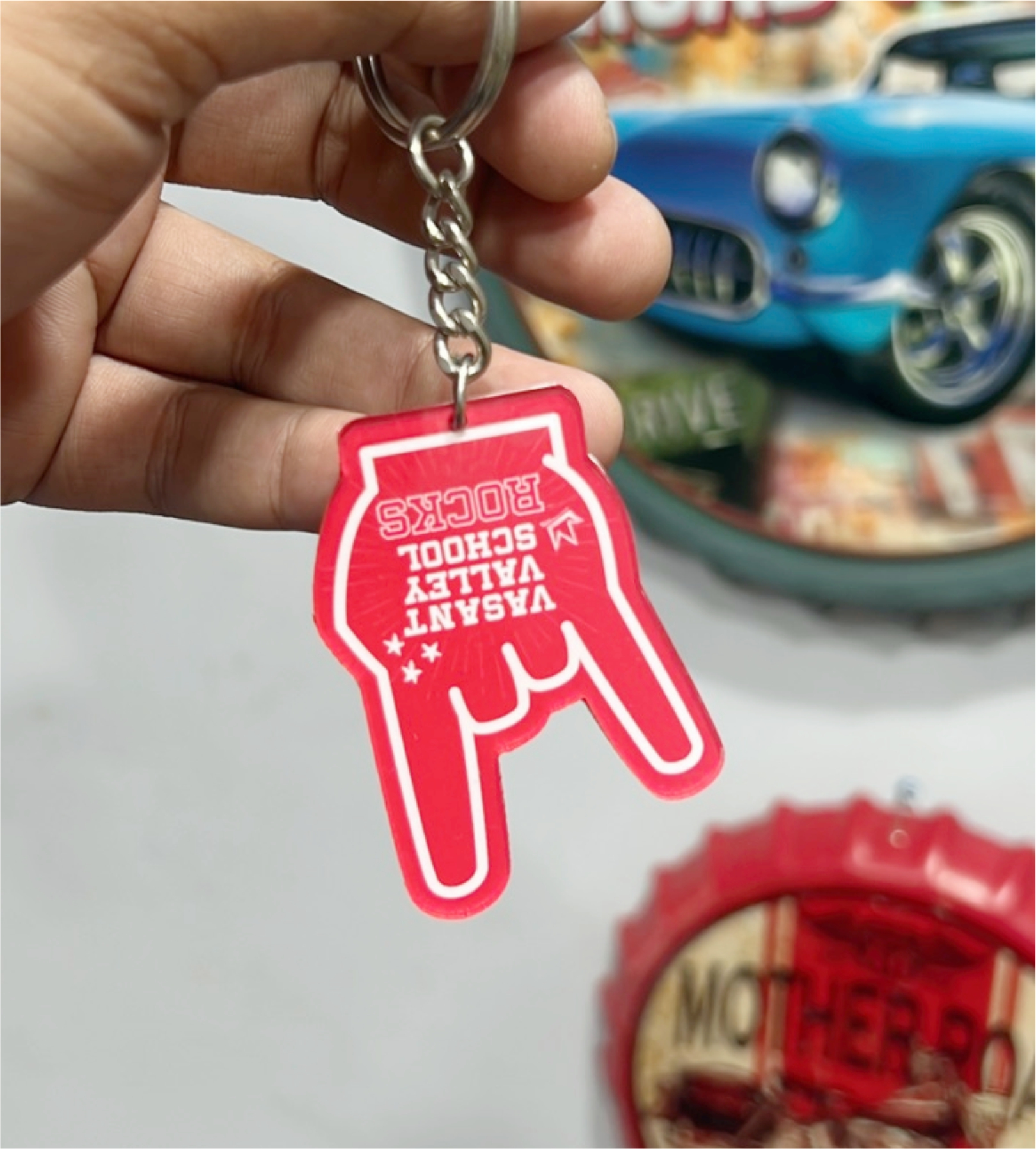 acrylic keychain, custom keychains, custom cut keychains Delhi