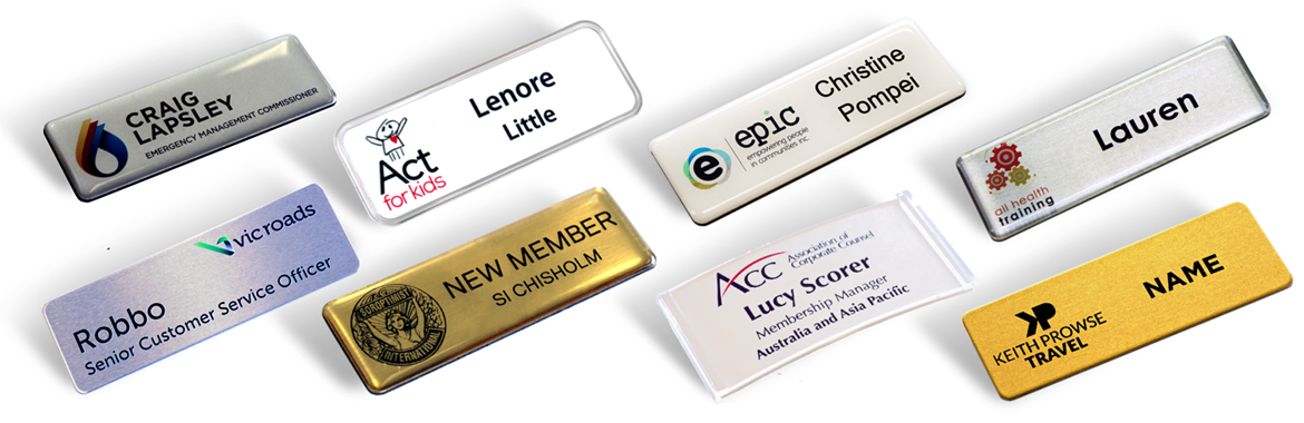 Button Badge Factory - Rectangular Name Badges